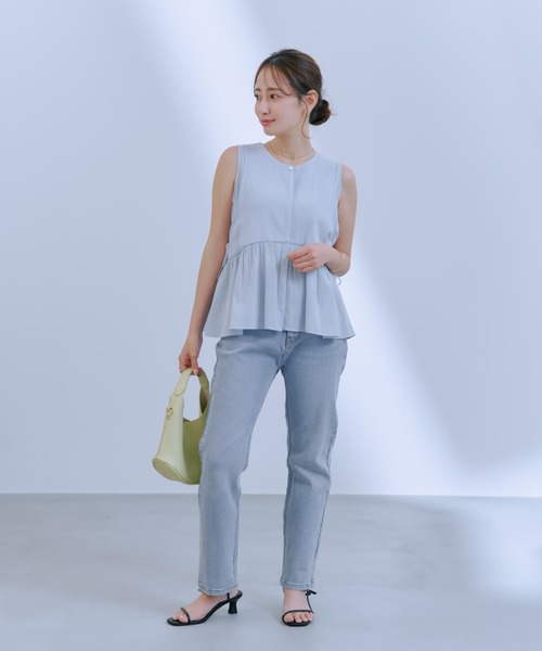 新品未使用★タグ付　COHINA 低身長デニム サイズS COHINA（コヒナ） ジーンズ デニム デニムパンツ COHINA DENIM スリム