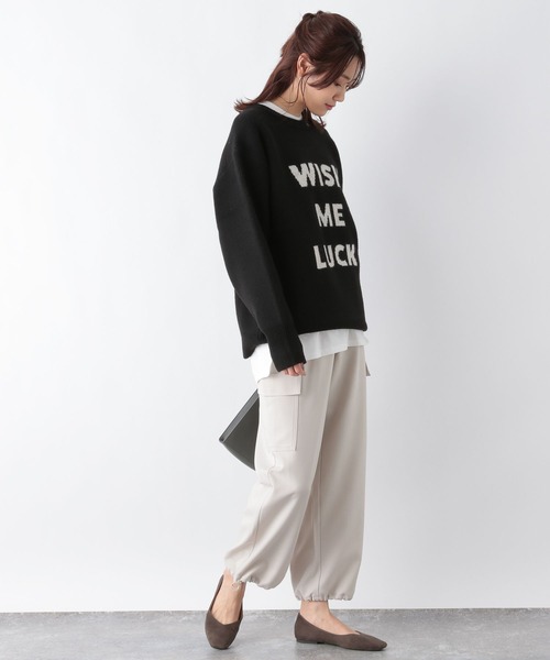 「GLOBAL WORK」 カーゴパンツ MEDIUM オフホワイト レディース