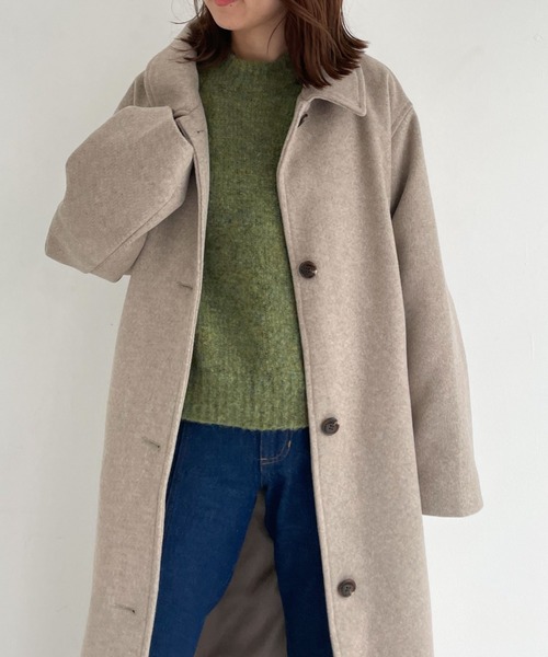 「archives」 ステンカラーコート MEDIUM グレー レディース_画像2