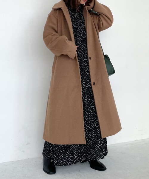 「archives」 ステンカラーコート MEDIUM グレー レディース_画像6