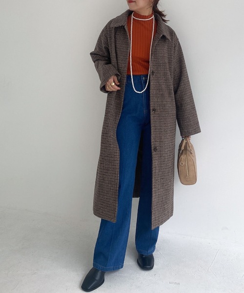 「archives」 ステンカラーコート MEDIUM グレー レディース_画像7