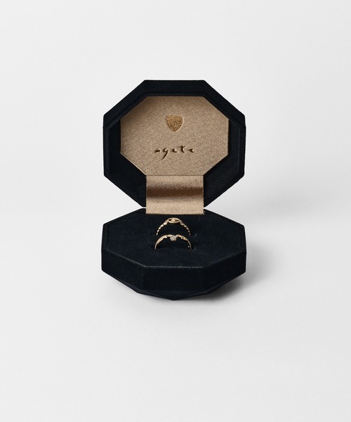 agete 指輪 リング 「Limited Edition」K10／シルバートパーズセット