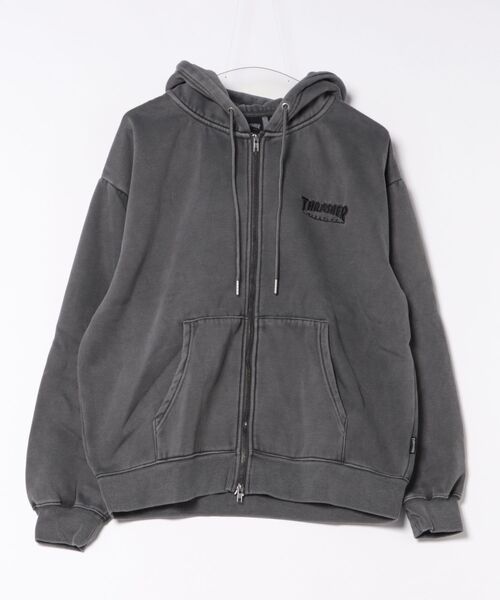 パーカー 「THRASHER / スラッシャー」ピグメントキモウＺＩＰフーディー 裏起毛 ヘビースウェット マグロゴ メンズ レディース_18