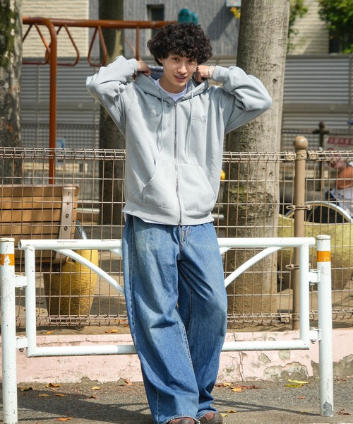 パーカー 「THRASHER / スラッシャー」ピグメントキモウＺＩＰフーディー 裏起毛 ヘビースウェット マグロゴ メンズ レディース_12