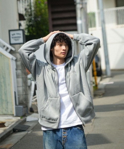 パーカー 「THRASHER / スラッシャー」ピグメントキモウＺＩＰフーディー 裏起毛 ヘビースウェット マグロゴ メンズ レディース_14