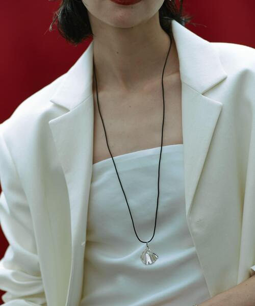 ネックレス SMELLY so’　frill piece cord necklace レディース