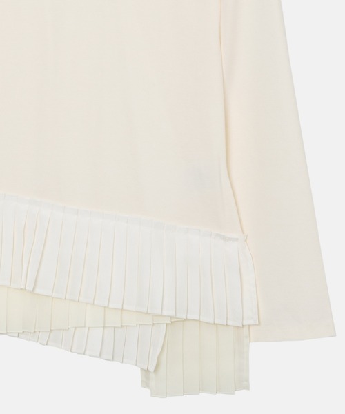 purimo❗️LE CIEL BLEU デザインロングTシャツ36 LE CIEL BLEU（ルシェルブルー） tシャツ ロングスリーブジャージー