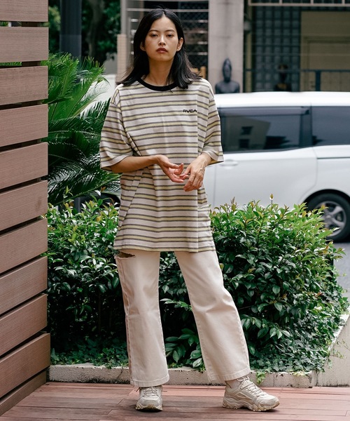 「RVCA」 半袖Tシャツ X-LARGE グリーン系その他 メンズ_画像6