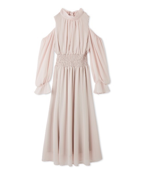 12月25日まで限定値下【snidel】コールドショルダーボウタイワンピース SNIDEL（スナイデル） ワンピース コールドショルダーボウタイ