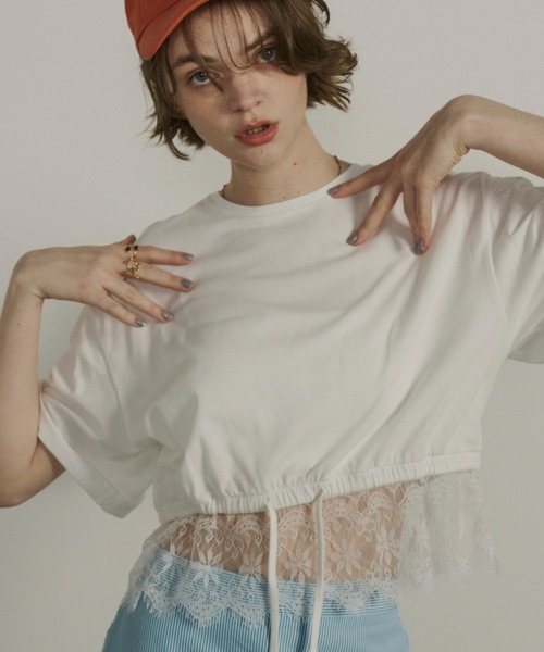 「Unitage」 半袖Tシャツ FREE ブラック レディース_画像9