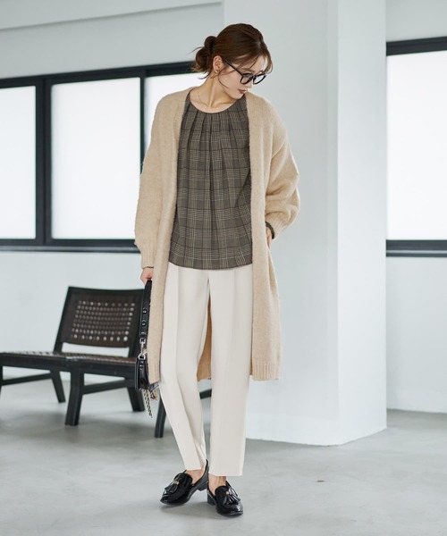 STYLE DELI（スタイルデリ） コート アウター ウール混ロングニット 