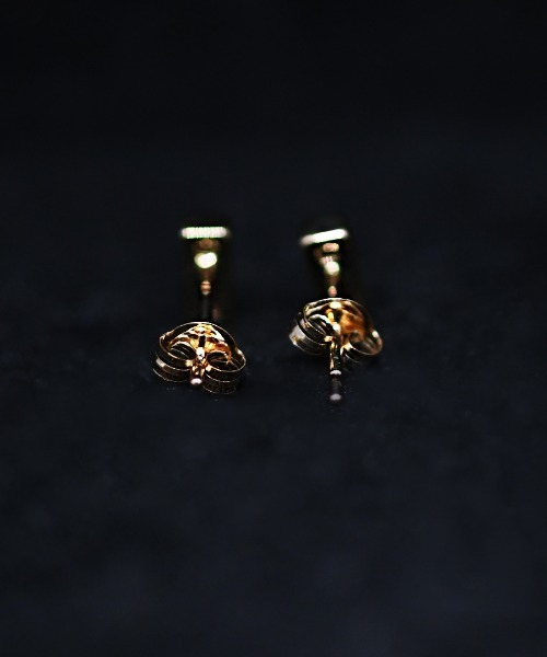 ピアス K10YG　オパール×オニキス　オーロラ シナジーコレクション　ピアス(S) レディース メンズの画像