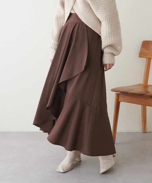 「natural couture」 フレアスカート SMALL ブラック レディース_画像6