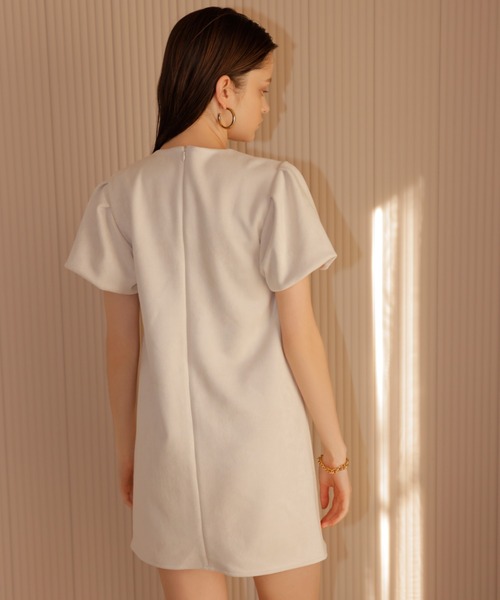 「EIMY ISTOIRE」 半袖ワンピース FREE ベージュ レディース_画像4