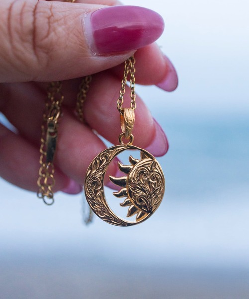 IRIEBEACH（アイリービーチ） アレルギー対応 ネックレス moon＆sun