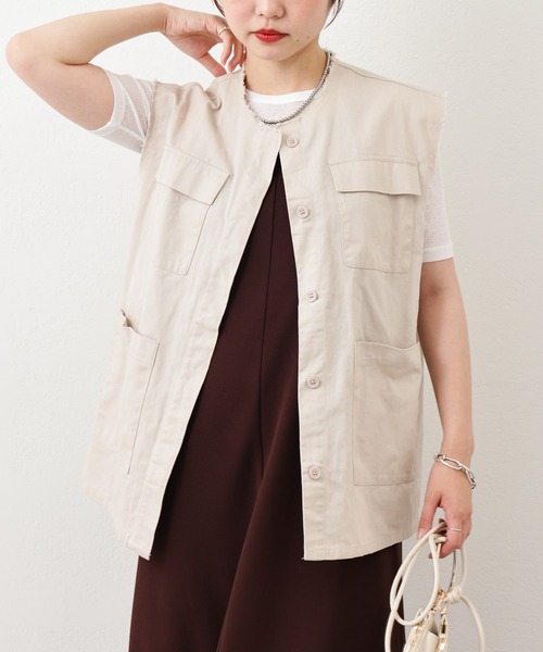 natural couture 「natural couture」 ベスト FREE グリーン