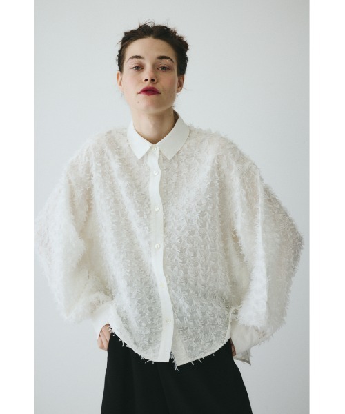 HeRIN.CYE ブラウス シャツ Cut jacquard shirt カットジャガード