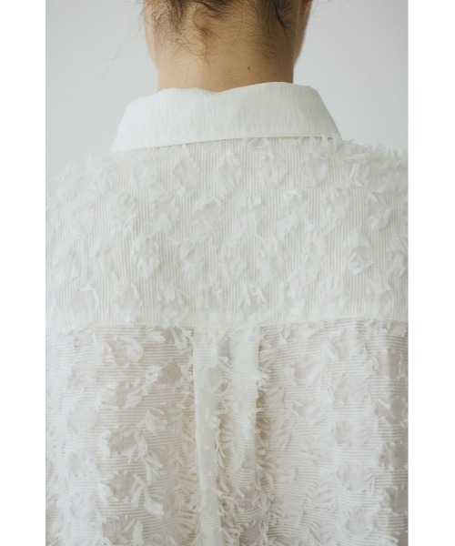 HeRIN.CYE ブラウス シャツ Cut jacquard shirt カットジャガード