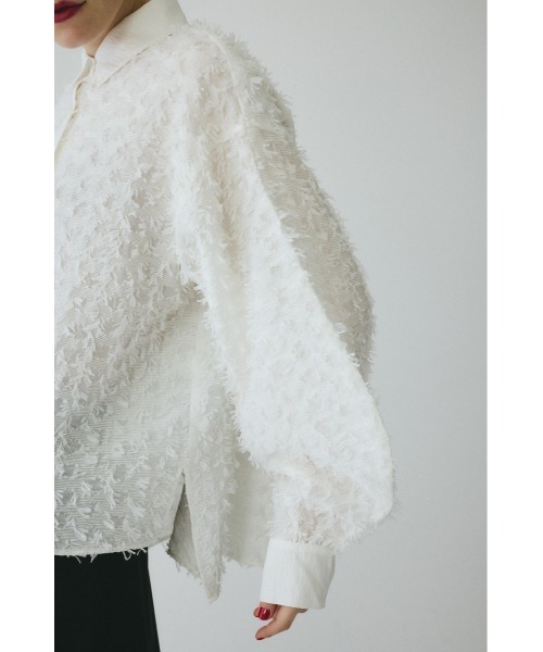 herin.cye カットジャガードシャツ HeRIN.CYE ブラウス シャツ Cut jacquard shirt カットジャガード