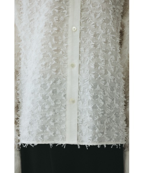 herin.cye カットジャガードシャツ HeRIN.CYE ブラウス シャツ Cut jacquard shirt カットジャガード