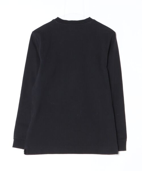 Maison Kitsune」 ワンポイント長袖Tシャツ S ブラック メンズ MAISON 
