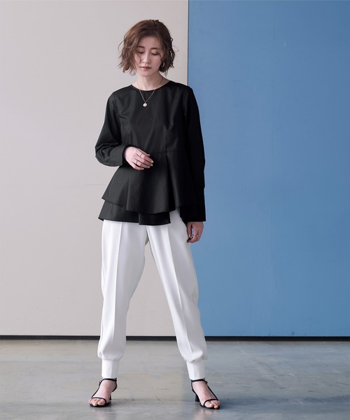 「ur's」 長袖ブラウス M グリーン レディース_画像4