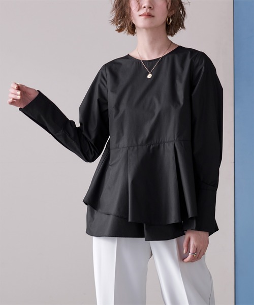 「ur's」 長袖ブラウス M グリーン レディース_画像8