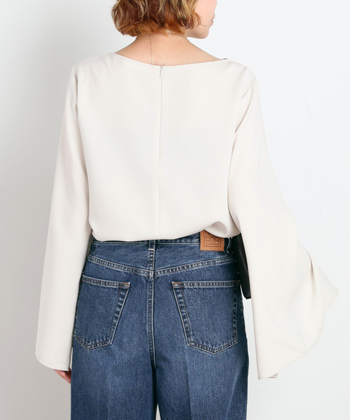 タグ付新品✨ドゥーズィエムクラス 24ss Sofia ジップスリーブブラウス 