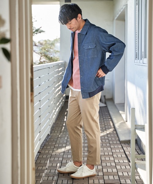 ikka（イッカ） ブルゾン アウター メッシュデニムシャルゾン メンズ