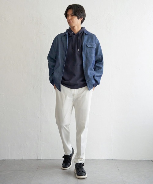 IKE アイケーイー　ブルゾン ikka（イッカ） ブルゾン アウター メッシュデニムシャルゾン メンズ