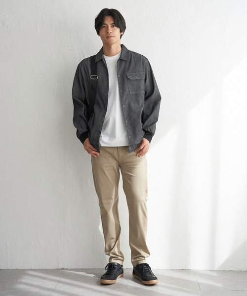 ikka（イッカ） ブルゾン アウター メッシュデニムシャルゾン メンズ
