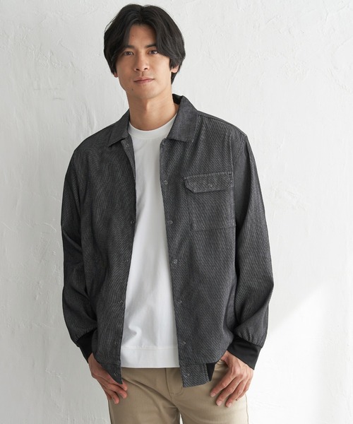 ikka（イッカ） ブルゾン アウター メッシュデニムシャルゾン メンズ