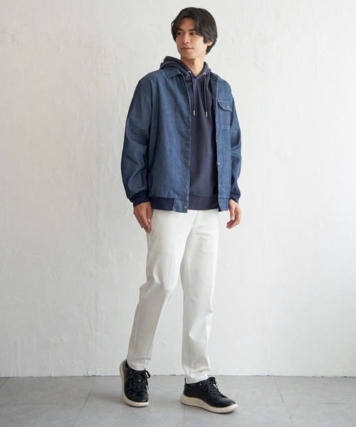 ikka（イッカ） ブルゾン アウター メッシュデニムシャルゾン メンズ