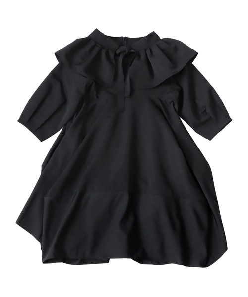 「antiqua」 「KIDS」長袖ワンピース 160 ブラック キッズ_画像3
