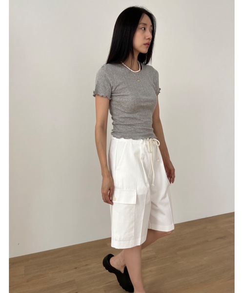 「Didot.showroom」 半袖カットソー FREE グレー レディース_画像8