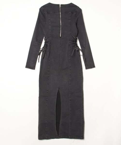 「EVRIS」 長袖ワンピース MEDIUM ブラック レディースの画像