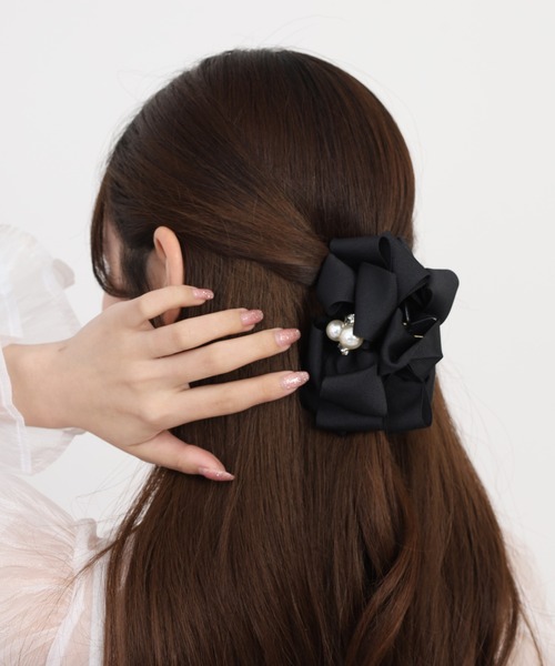 パールリボン型ヘアクリップ FUNALIVE（ファンアライブ） ヘアクリップ 入学式 liberty select