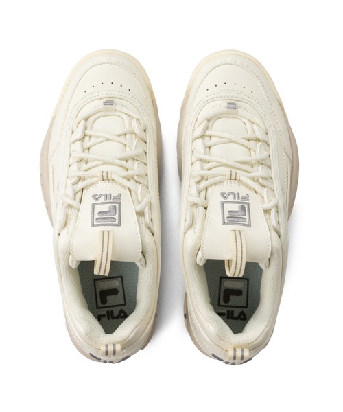 「FILA」 ローカットスニーカー 25.5cm オフホワイト レディース_画像2