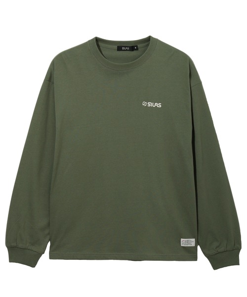 「SILAS」 長袖Tシャツ X-LARGE オリーブ メンズ_画像9