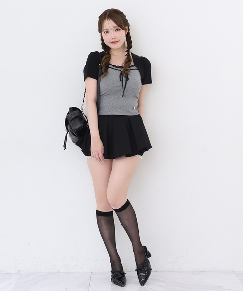 one after another NICE CLAUP tシャツ 半袖 ボレロレイヤード風