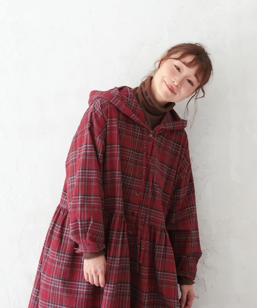 soulberry（ソウルベリー） シャツワンピース M レッド レディース 