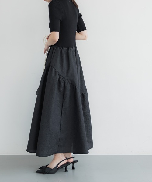 「coca(coca)」 ドッキングワンピース ONE SIZE ブラック レディース_画像4