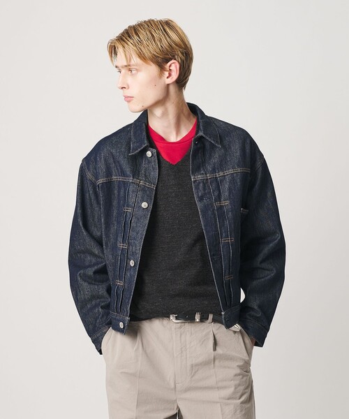 【未使用品】Hビューティーアンドユース　リメイク　デニムジャケット BEAUTY＆YOUTH UNITED ARROWS デニムジャケット gジャン ハイツイスト