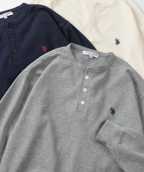 U.S. POLO ASSN.（ユーエスポロアッスン） ヘンリーネック tシャツ