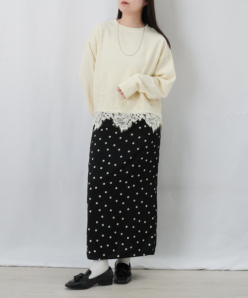 LADY LUCK LUCA（レディラックルカ） tシャツ LC/LLL 裏毛レース