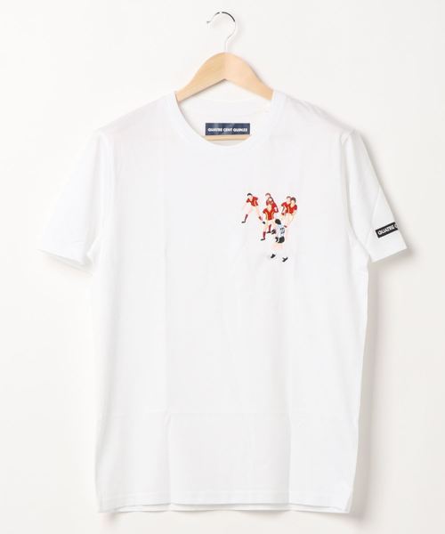tシャツ 「QUATRE CENT QUINZE/キャトルサンキャーンズ」LEGEND EMBROIDERY TEE (UN) レディース メンズ tシャツ 「QUATRE CENT QUINZE/キャトルサンキャーンズ」LEGEND