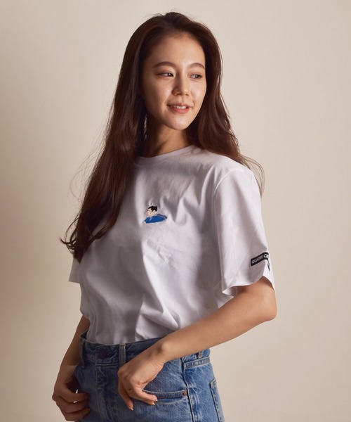 tシャツ 「QUATRE CENT QUINZE/キャトルサンキャーンズ」LEGEND EMBROIDERY TEE (UN) レディース メンズ セール】【QUATRE CENT QUINZE/キャトルサンキャーンズ】（UN