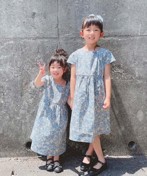 KID BLUEラッタ ラッタルプリント半袖ワンピース