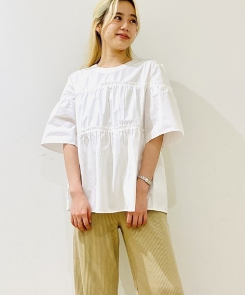 レディース 古着 80s USA製 ガーリー 花柄 レース フリル ブラウス シャツ L位古着 レディース 古着 80s USA製 ガーリー 花柄 レース フリル