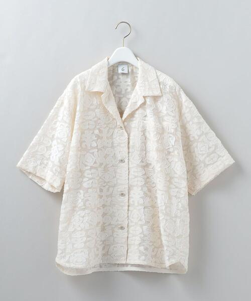 シャツ ブラウス ＜6(ROKU)＞SUKE BATIK SHORT SLEEVE SHIRT/シャツ